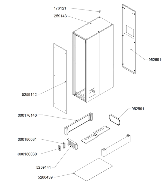 Catalogo ricambi esploso 3D armadio elettrico