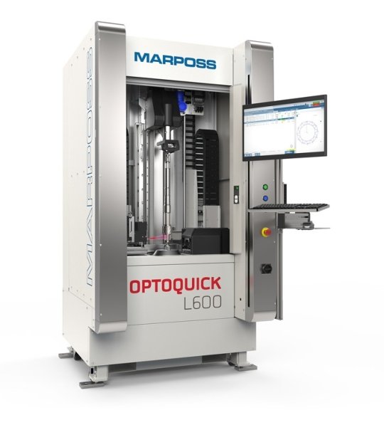 Rendering di prodotto sistema di misura flessibile Marposs OptoQuick